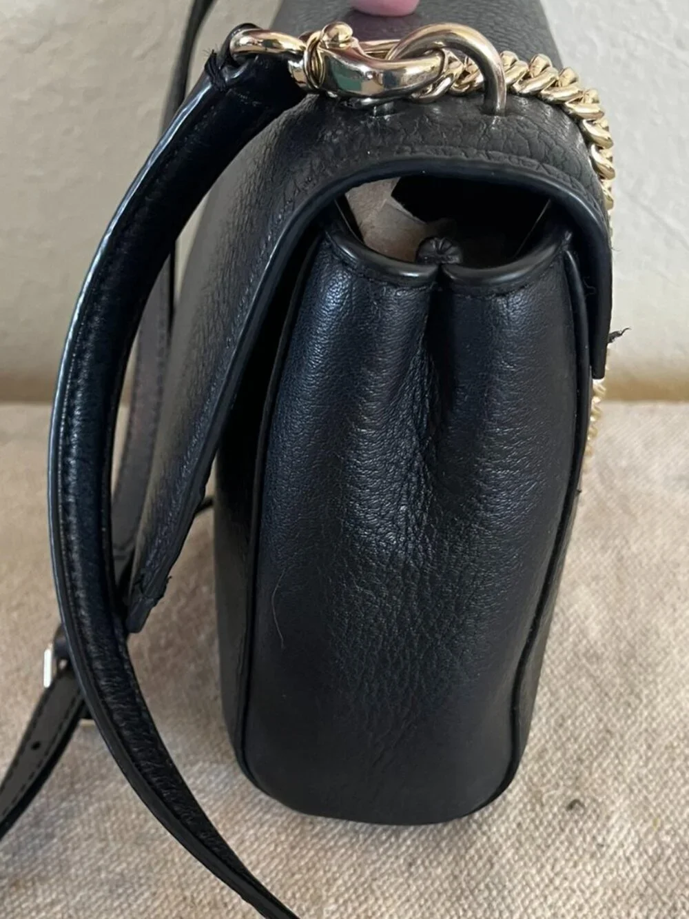Kate Spade Lr Madison Willow Flap Black Saffiano Leather Crossbody Bag